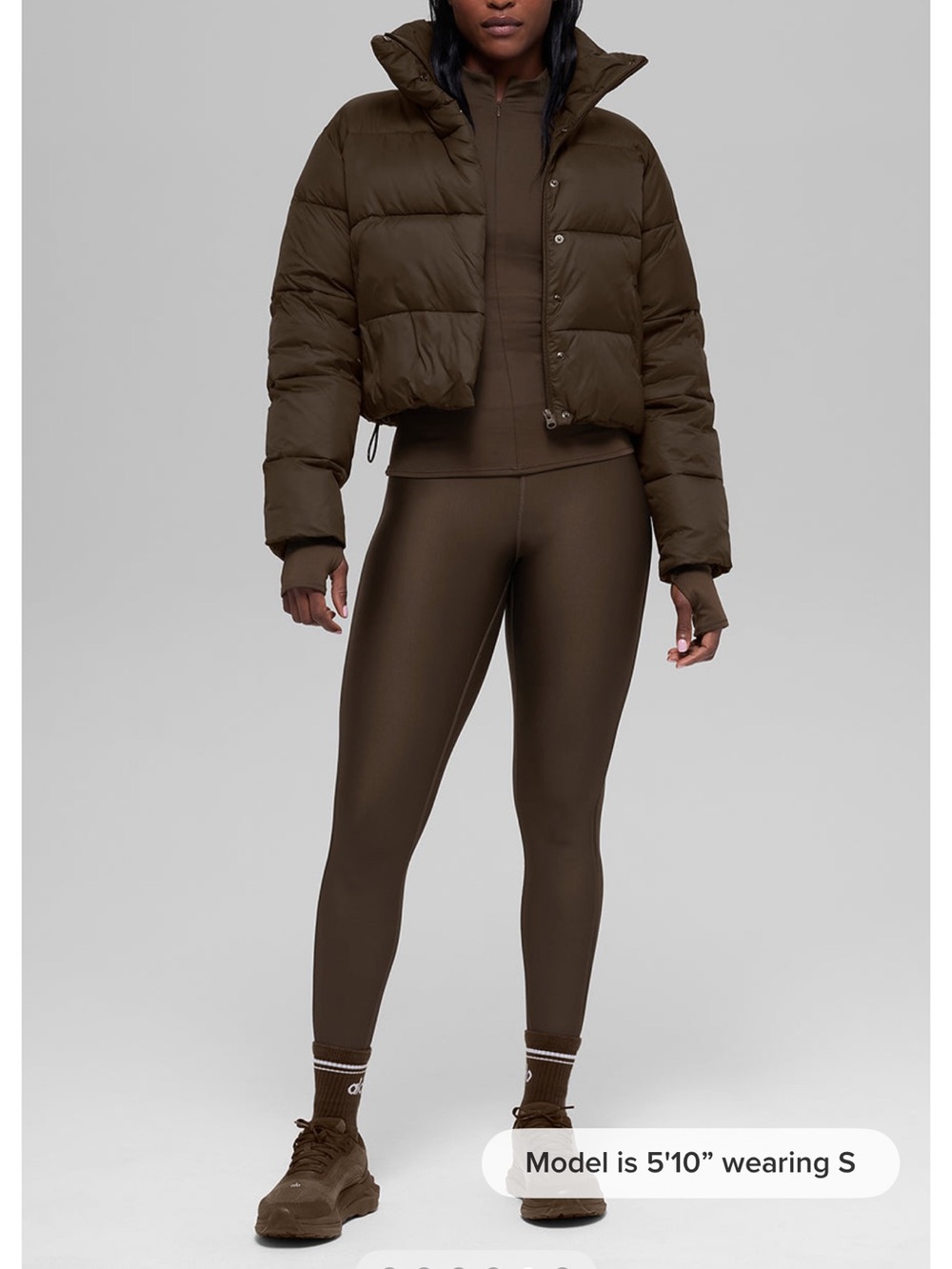 Alo Gold Rush Puffer. Medium. Espresso. New with tags. Authentic. - Picture 11 of 12